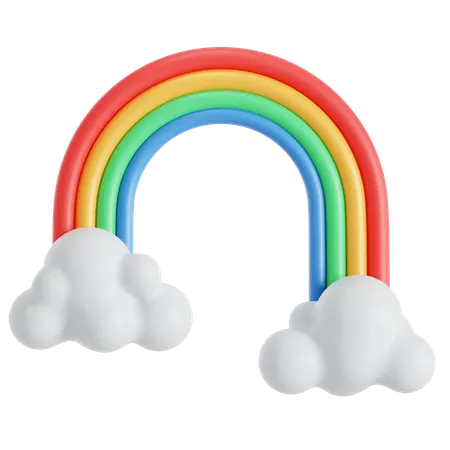 Rainbow  3D Icon