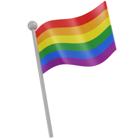 Rainbrow Pride Flag  3D Flag