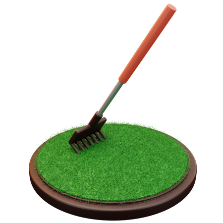 Rake Tool  3D Illustration