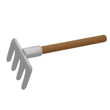 Rake Tool  3D Illustration