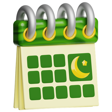 Ramadan Calendar  3D Icon