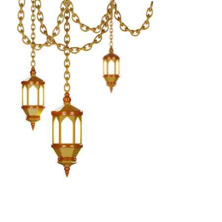 Ramadan Lantern  3D Illustration