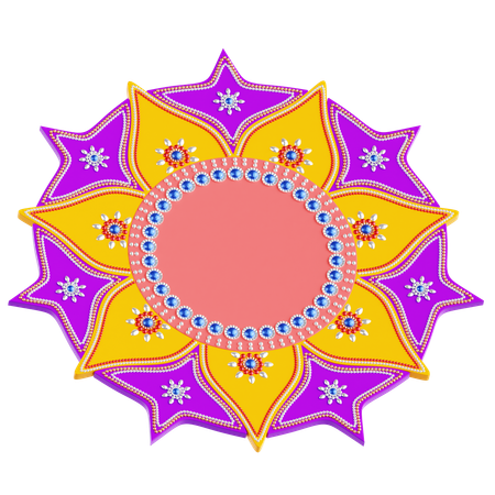 Rangoli  3D Icon