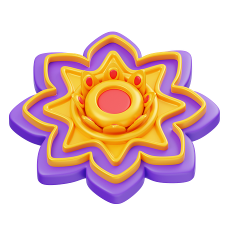 Rangoli  3D Icon