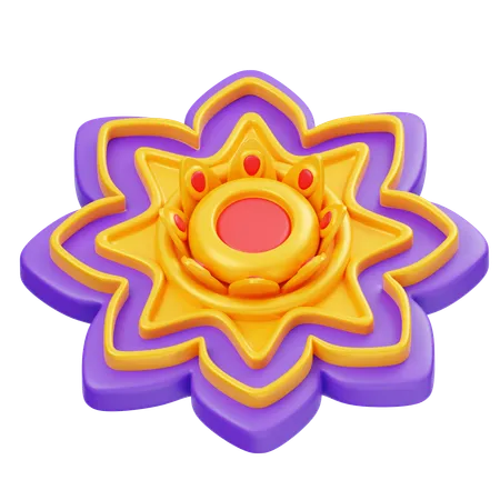 Rangoli  3D Icon