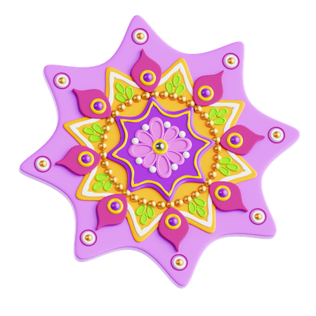 Rangoli  3D Icon