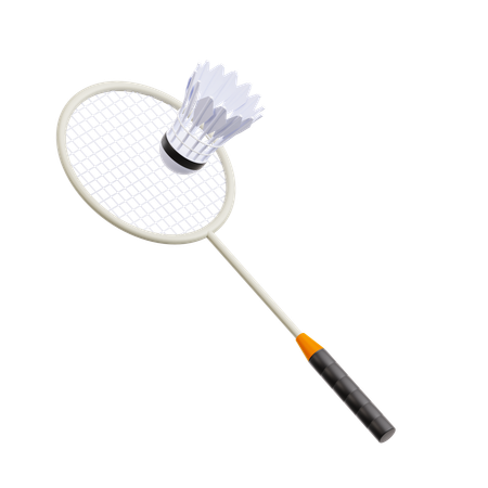 Raquete de badminton  3D Icon