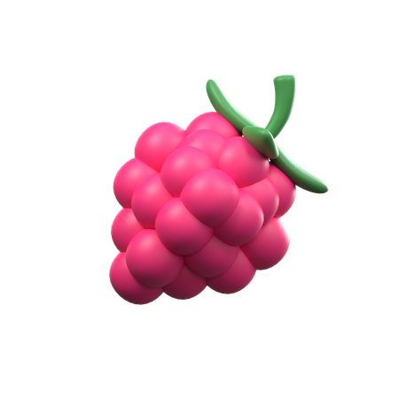 Raspberries  3D Icon