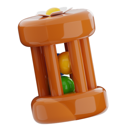 Rattle  3D Icon