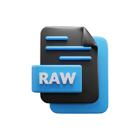 Raw File  3D Icon