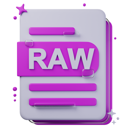 RAW File  3D Icon