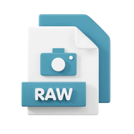 RAW File  3D Icon