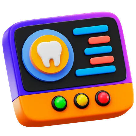 Radiografía dental  3D Icon