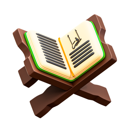 Read Quran  3D Illustration