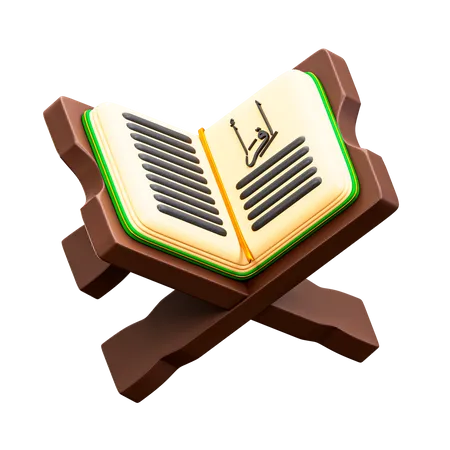 Read Quran  3D Illustration