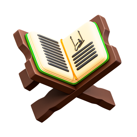 Read Quran  3D Illustration