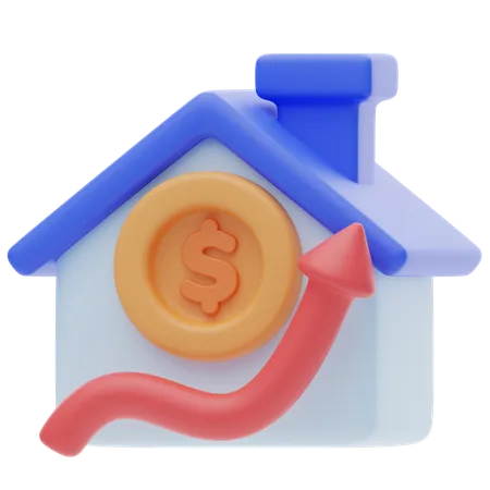 Real Estate Growth  3D Icon