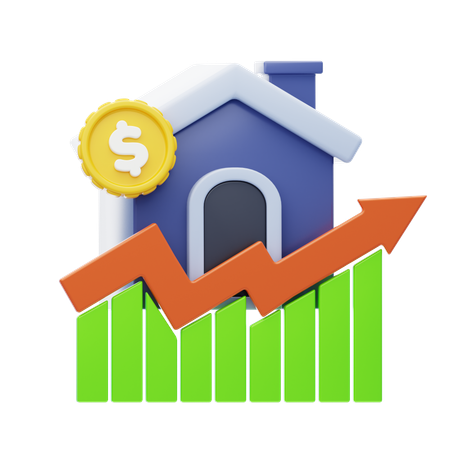 Real Estate Investment  3D Icon