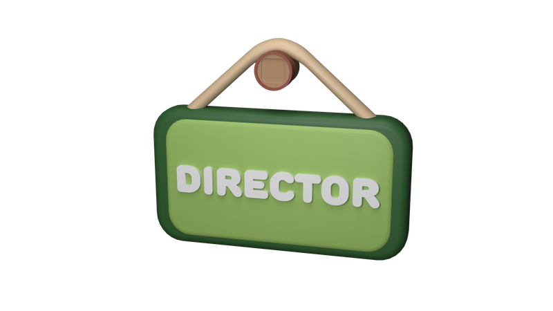 Directeur  3D Icon