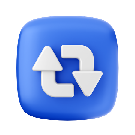 Seta circular  3D Icon