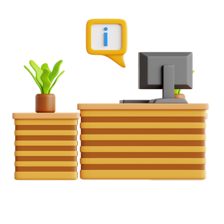 Receptionist  3D Icon