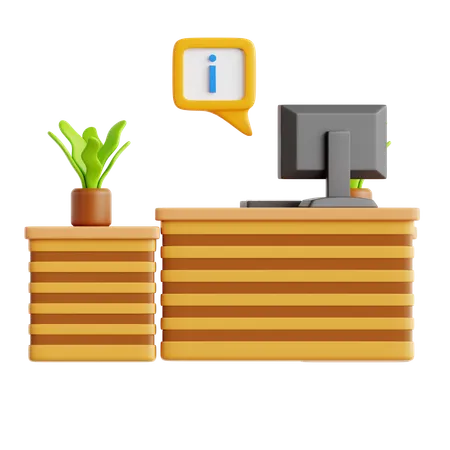 Receptionist  3D Icon