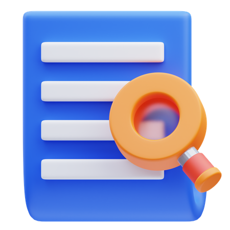 Rechercher un document  3D Icon