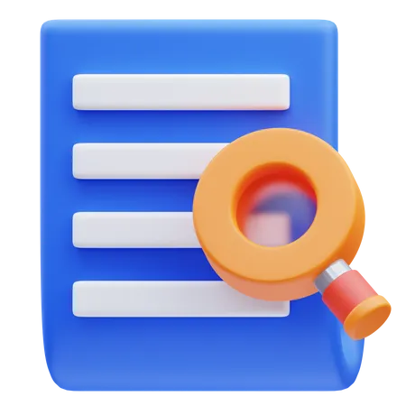 Rechercher un document  3D Icon