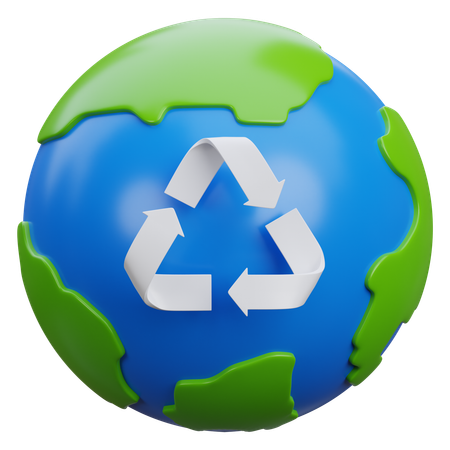 Recyclage mondial  3D Icon