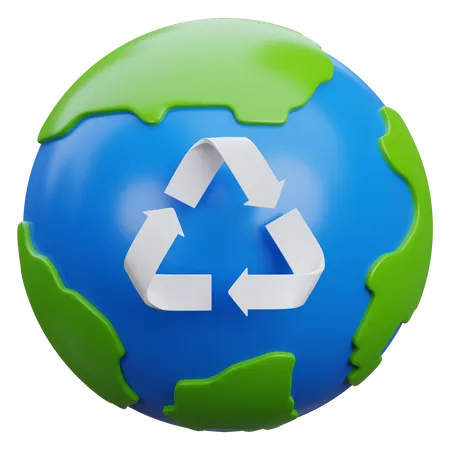 Recyclage mondial  3D Icon