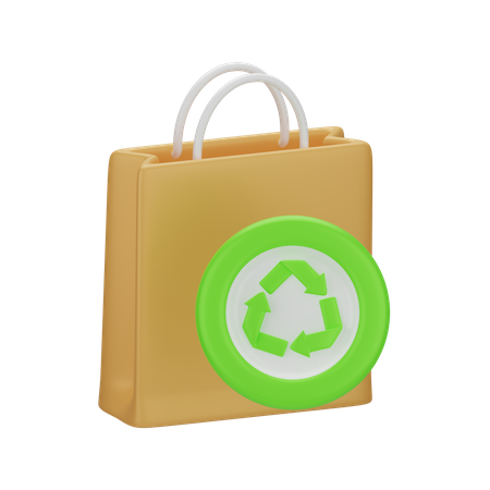 Recycle Bag  3D Icon