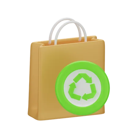 Recycle Bag  3D Icon