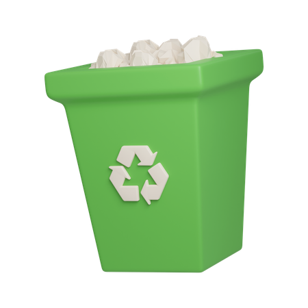 Recycling Bin  3D Icon