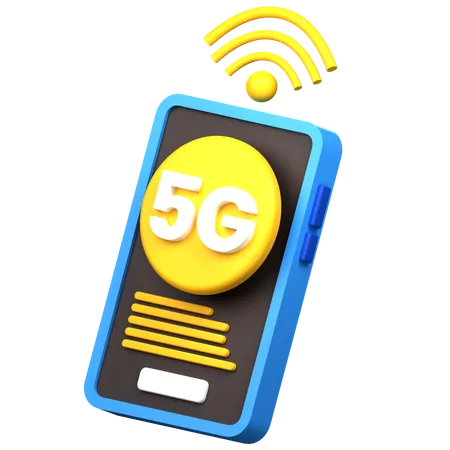 Red 5g  3D Icon