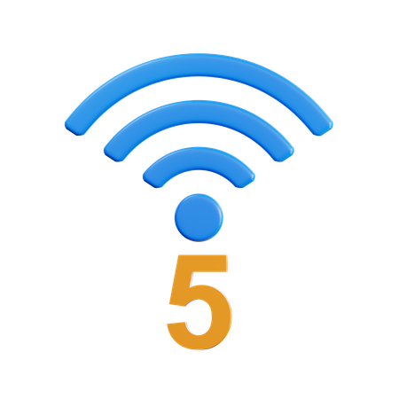 Red 5g  3D Icon