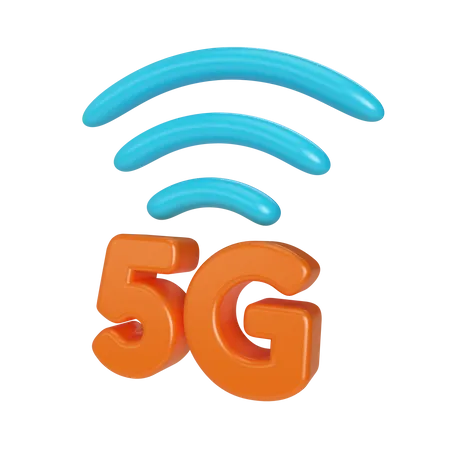 Red 5g  3D Illustration