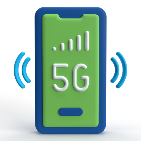 Red 5G  3D Icon