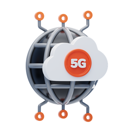 Red 5g  3D Icon