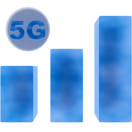 Red 5G 2  3D Icon