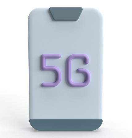 Red 5G  3D Icon