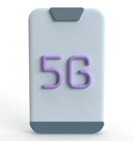 Red 5G  3D Icon