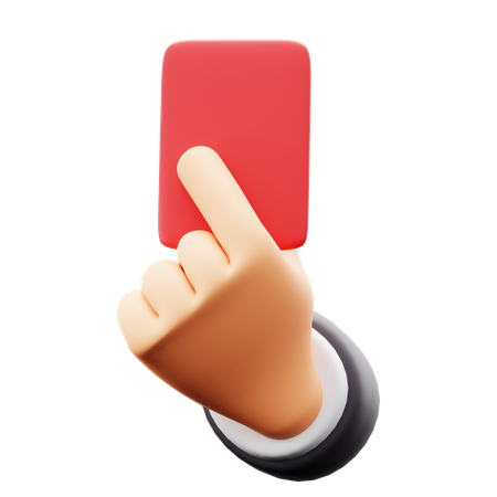 Red Card  3D Icon