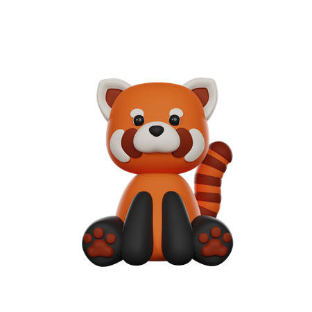 Red Panda  3D Icon