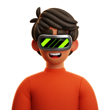 RED SHIRT MAN  3D Icon