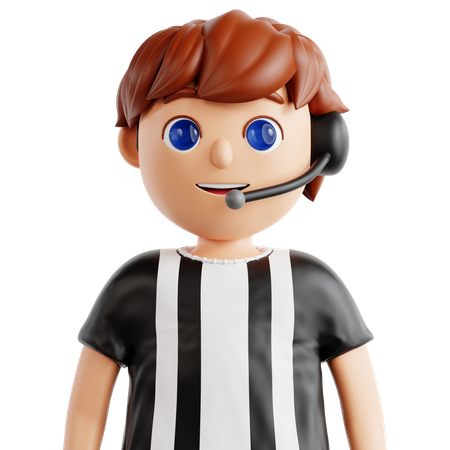 Referee  3D Icon