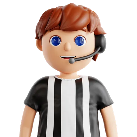 Referee  3D Icon