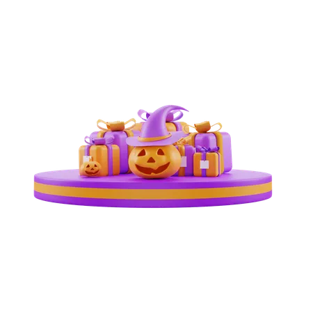 Regalo de halloween presente  3D Icon