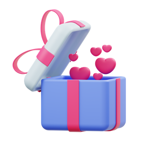 Regalo de san valentin  3D Illustration