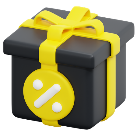 Descuento de regalo  3D Icon