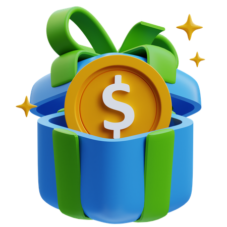 Regalo financiero  3D Icon